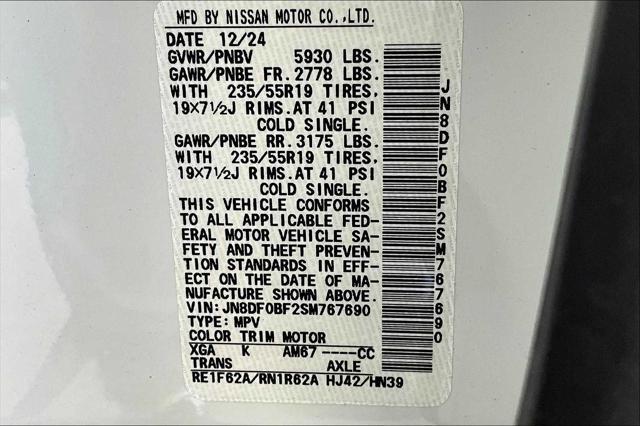 new 2025 Nissan ARIYA car, priced at $48,930