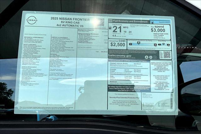 new 2025 Nissan Frontier car, priced at $36,055