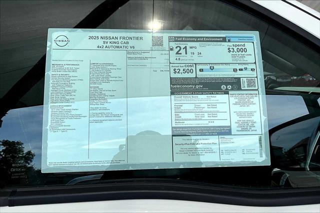 new 2025 Nissan Frontier car, priced at $36,115
