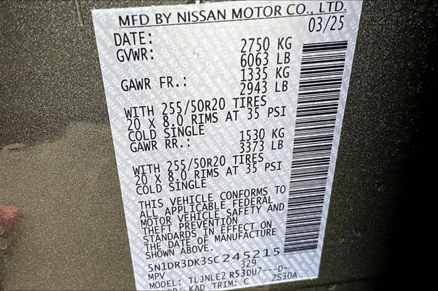 new 2025 Nissan Pathfinder car, priced at $50,989