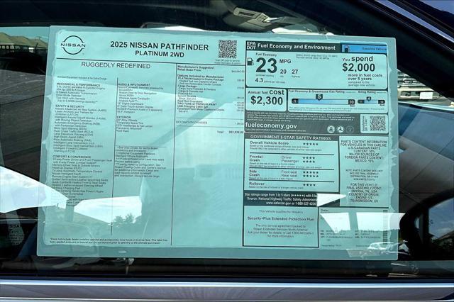 new 2025 Nissan Pathfinder car, priced at $53,035