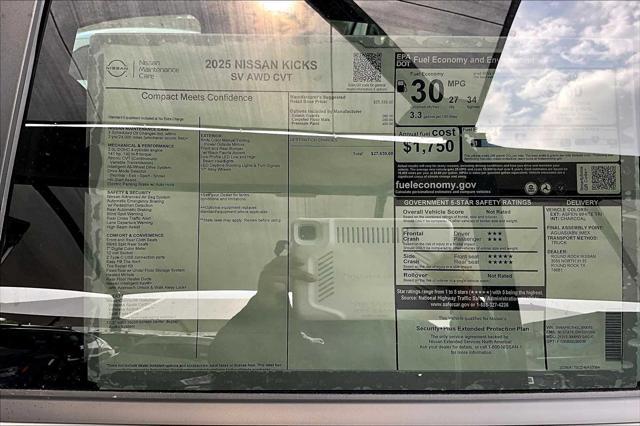new 2025 Nissan Kicks car, priced at $27,630