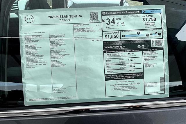 new 2025 Nissan Sentra car, priced at $23,335