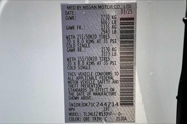 new 2025 Nissan Pathfinder car, priced at $51,365