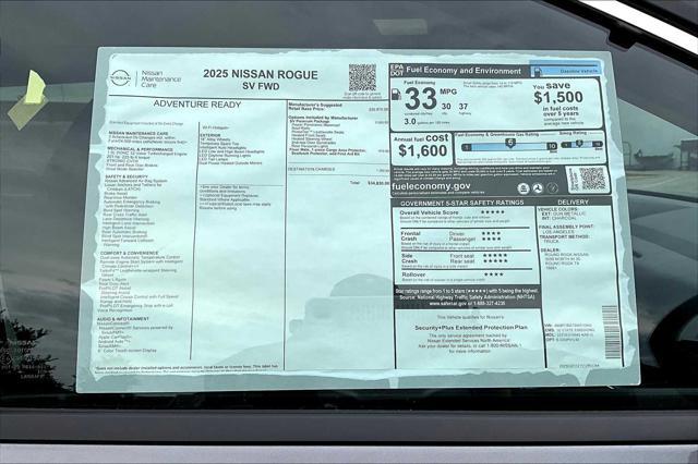 new 2025 Nissan Rogue car, priced at $32,969