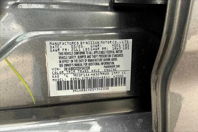 new 2025 Nissan Sentra car, priced at $23,292