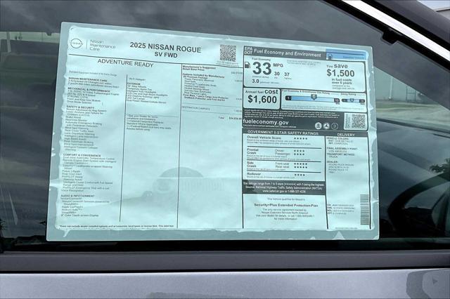 new 2025 Nissan Rogue car, priced at $32,969