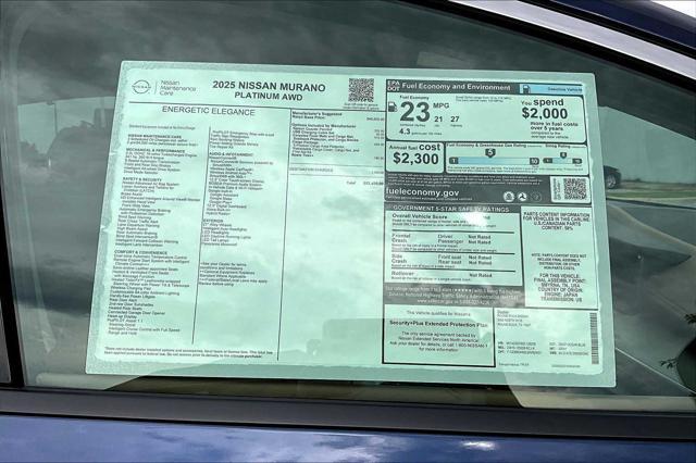 new 2025 Nissan Murano car, priced at $52,480