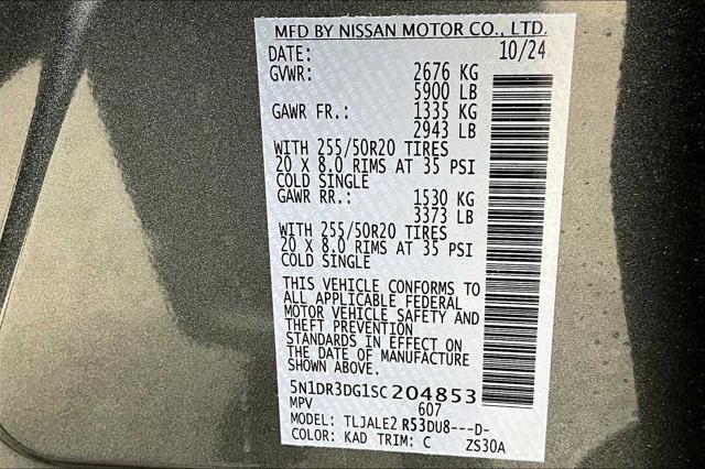 new 2025 Nissan Pathfinder car, priced at $51,485