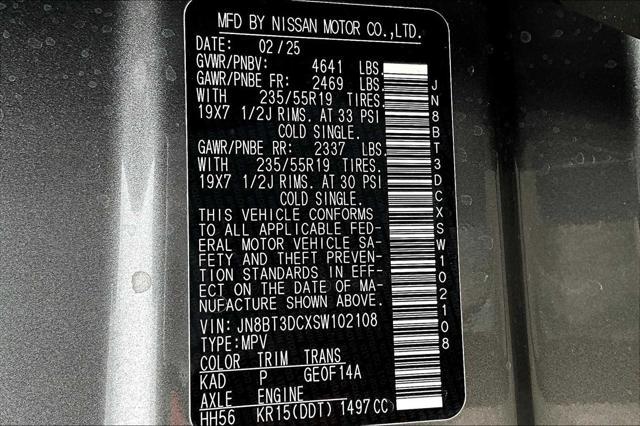 new 2025 Nissan Rogue car, priced at $42,460