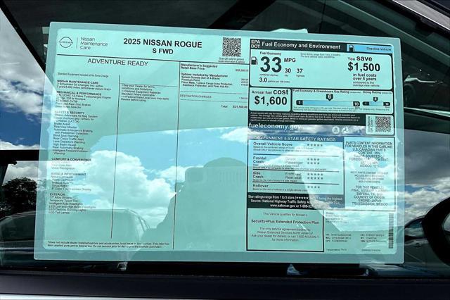 new 2025 Nissan Rogue car, priced at $29,570