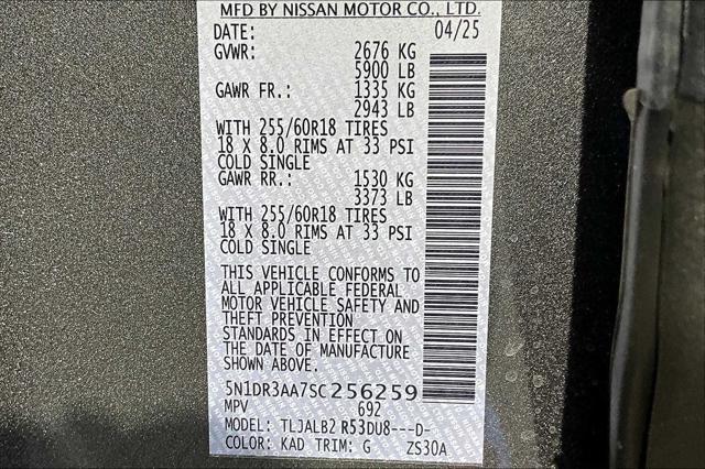 new 2025 Nissan Pathfinder car, priced at $35,807