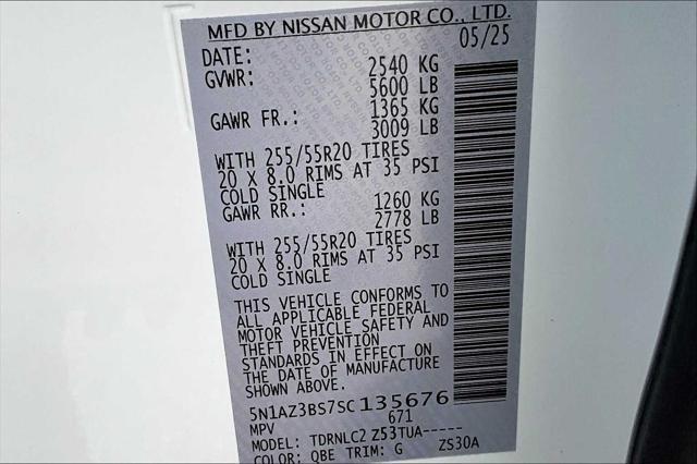 new 2025 Nissan Murano car, priced at $44,075