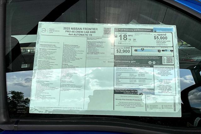 new 2025 Nissan Frontier car, priced at $46,085