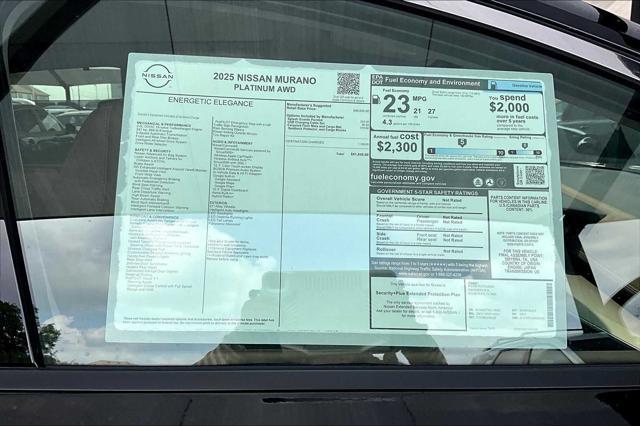 new 2025 Nissan Murano car, priced at $51,845