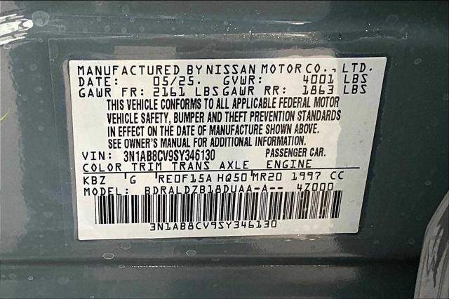 new 2025 Nissan Sentra car, priced at $24,104
