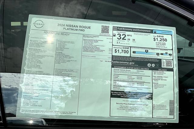 new 2024 Nissan Rogue car, priced at $42,785