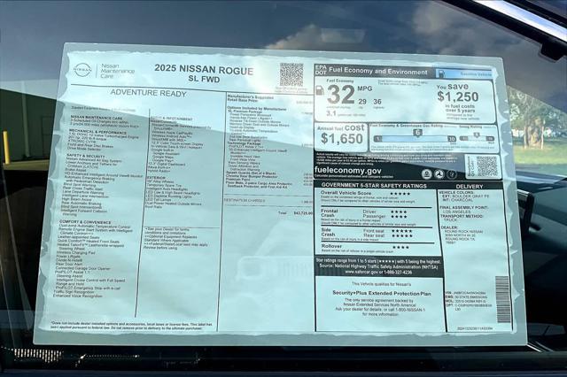 new 2025 Nissan Rogue car, priced at $41,135