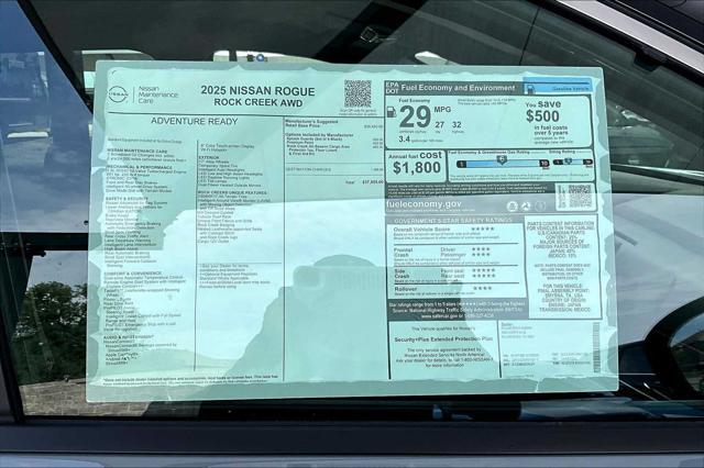 new 2025 Nissan Rogue car, priced at $37,955