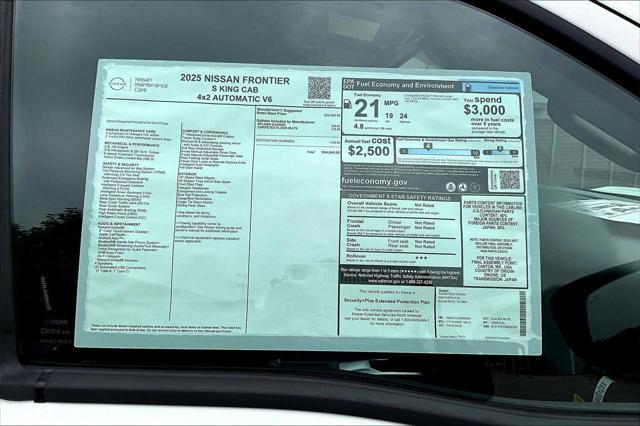new 2025 Nissan Frontier car, priced at $34,040