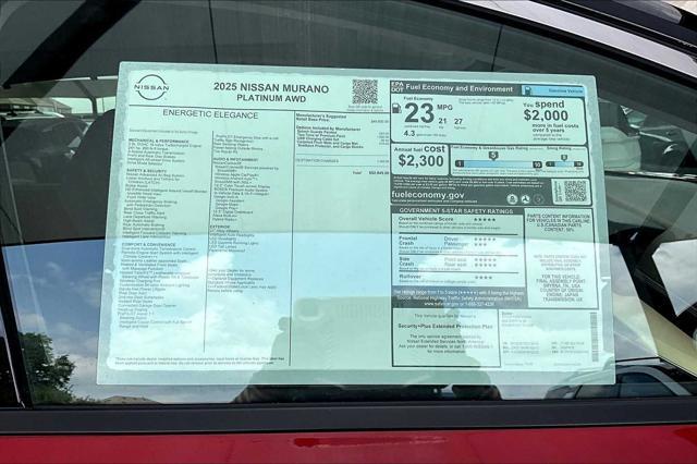 new 2025 Nissan Murano car, priced at $52,845