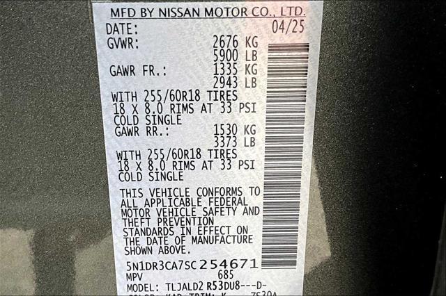 new 2025 Nissan Pathfinder car, priced at $41,528