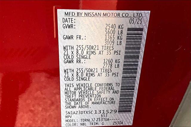 new 2025 Nissan Murano car, priced at $52,750
