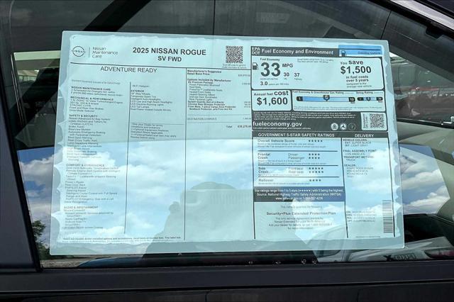 new 2025 Nissan Rogue car, priced at $33,350