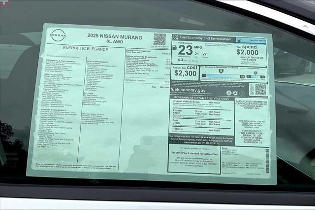 new 2025 Nissan Murano car, priced at $52,010