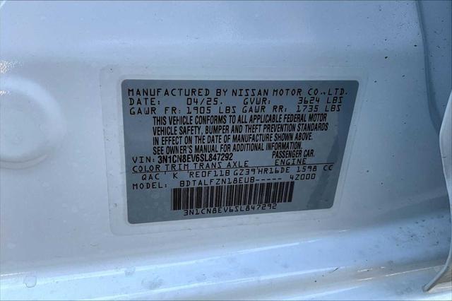 new 2025 Nissan Versa car, priced at $22,172