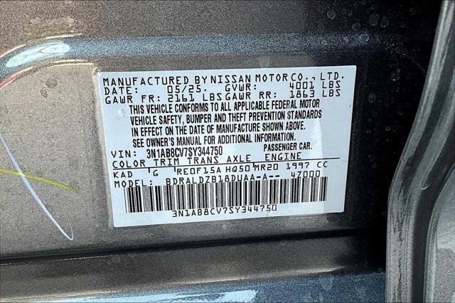 new 2025 Nissan Sentra car, priced at $23,708
