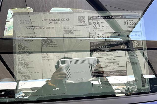 new 2025 Nissan Kicks car, priced at $24,756