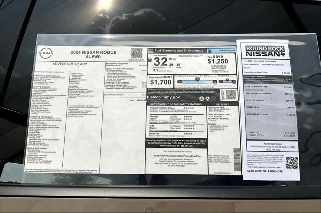 new 2024 Nissan Rogue car, priced at $37,946