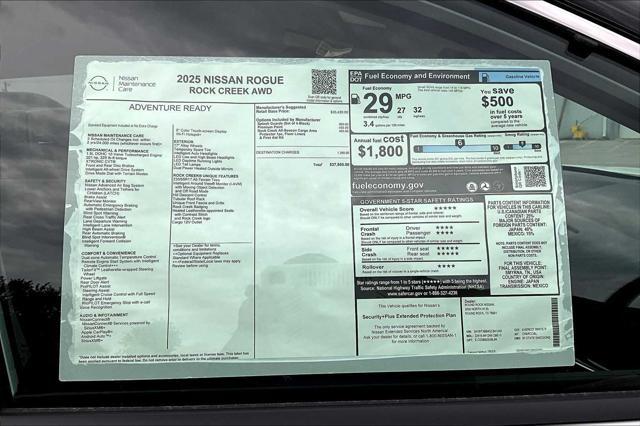 new 2025 Nissan Rogue car, priced at $37,955