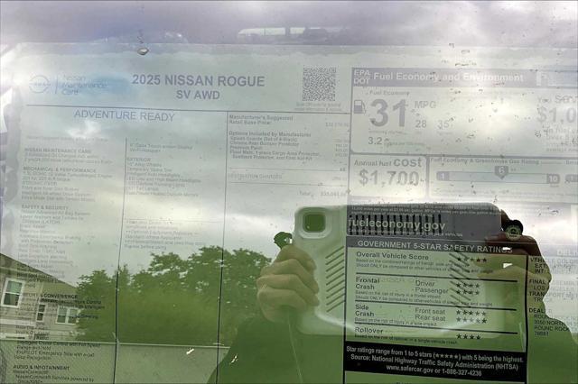 new 2025 Nissan Rogue car, priced at $35,065
