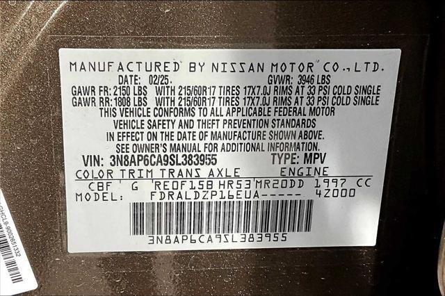 new 2025 Nissan Kicks car, priced at $26,977