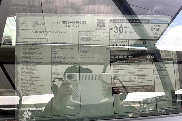 new 2025 Nissan Kicks car, priced at $31,730