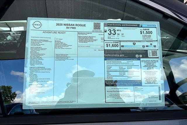 new 2025 Nissan Rogue car, priced at $32,310