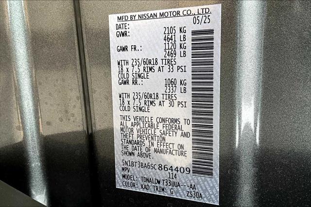 new 2025 Nissan Rogue car, priced at $32,090