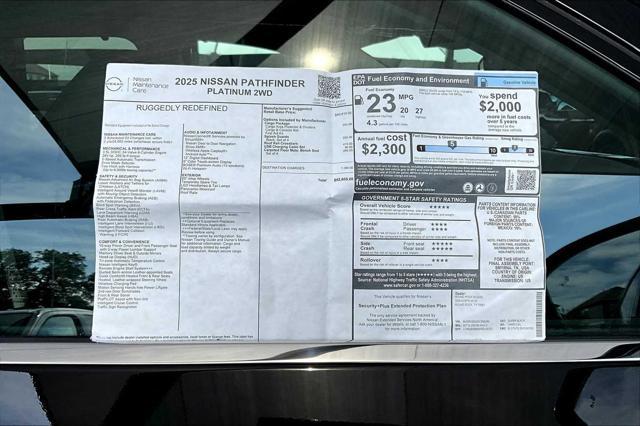 new 2025 Nissan Pathfinder car, priced at $48,877