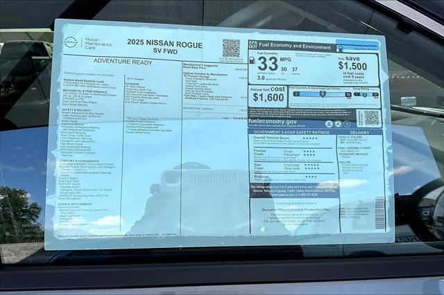 new 2025 Nissan Rogue car, priced at $32,969