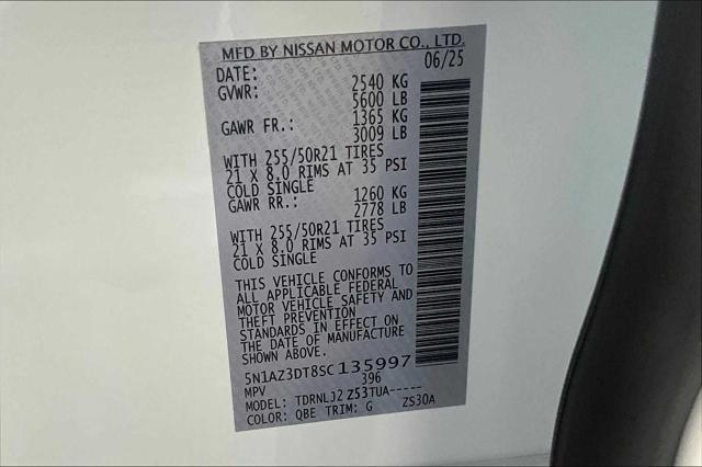 new 2025 Nissan Murano car, priced at $52,295