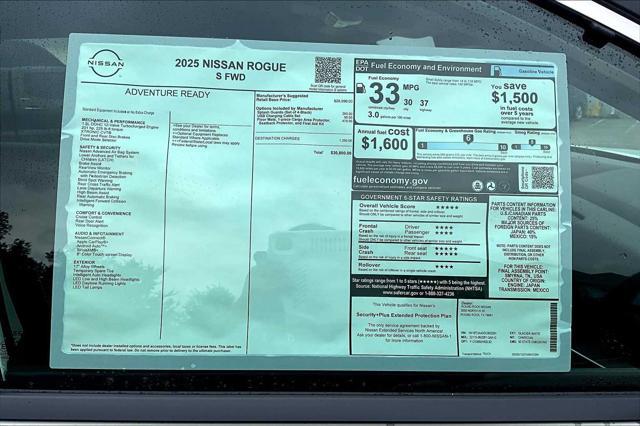 new 2025 Nissan Rogue car, priced at $30,800