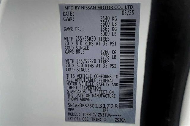 new 2025 Nissan Murano car, priced at $44,165