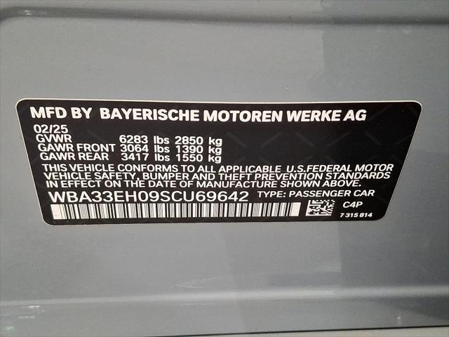 new 2025 BMW 740 car, priced at $125,175