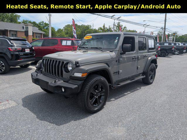 used 2021 Jeep Wrangler Unlimited car, priced at $32,243