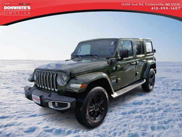 used 2021 Jeep Wrangler Unlimited 4xe car, priced at $32,411