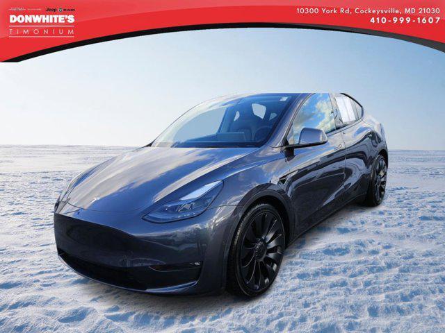 used 2022 Tesla Model Y car, priced at $33,097