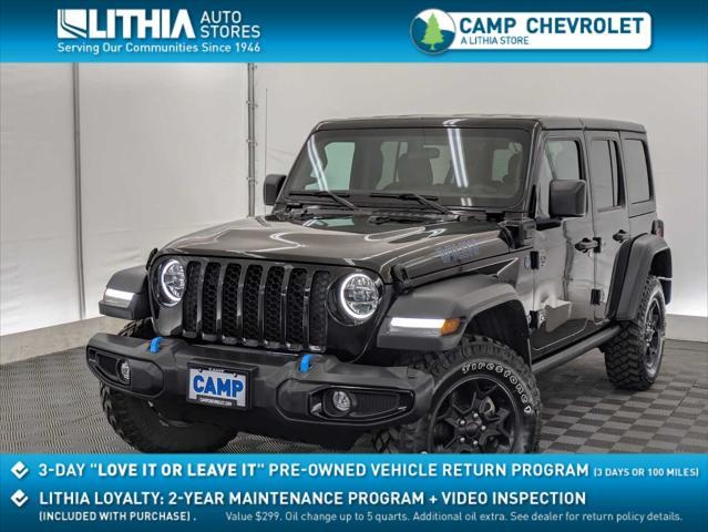 used 2023 Jeep Wrangler 4xe car, priced at $32,995