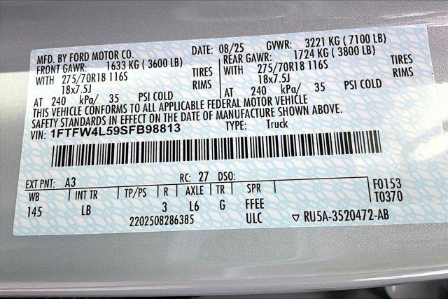 new 2025 Ford F-150 car, priced at $70,585